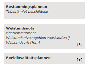 Het resultaat van een beoordeling of uw woning is gelegen in welstandsvrij gebied.