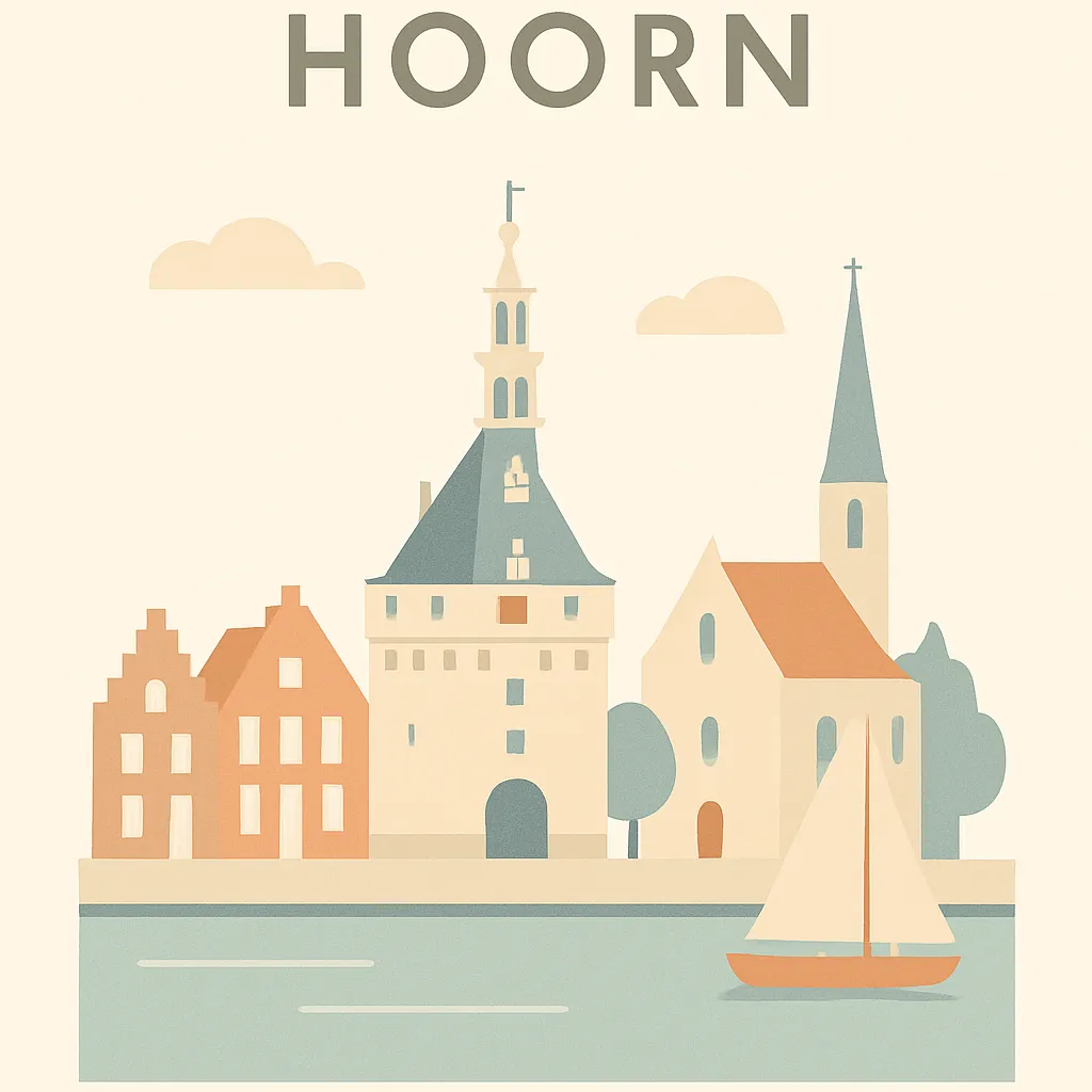 Persoonlijke en lokale bouwvergunning begeleiding in Hoorn Skyline van Hoorn, herkenbaar beeld voor bouwvergunningen in de regio