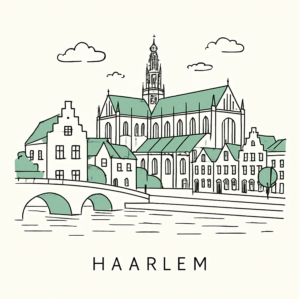 Historische Grote Kerk op de Grote Markt Haarlem bij legeskosten pagina