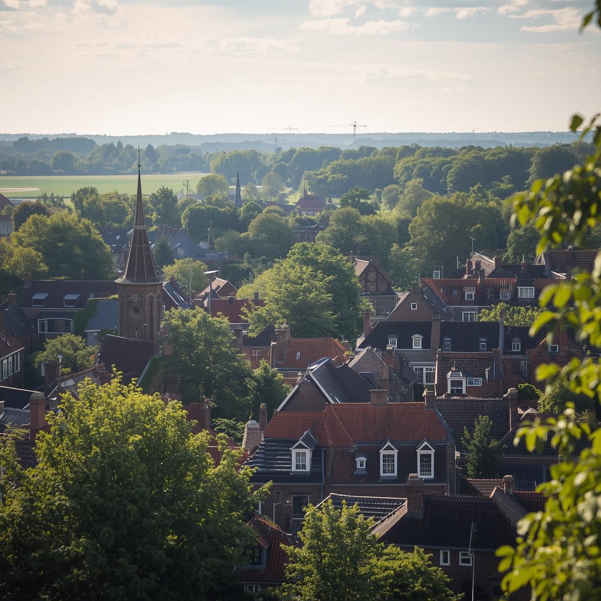 Maak een foto van de stad Heemstede in Nederland