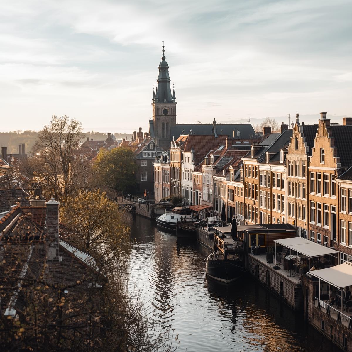 Maak een foto van de stad Hoorn in Nederland (1)