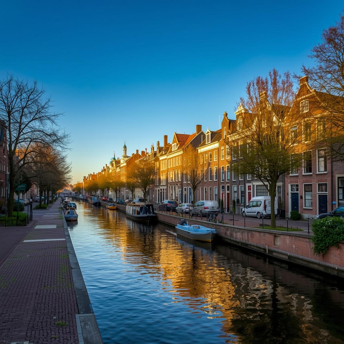 Maak een foto van de stad Hoorn in Nederland
